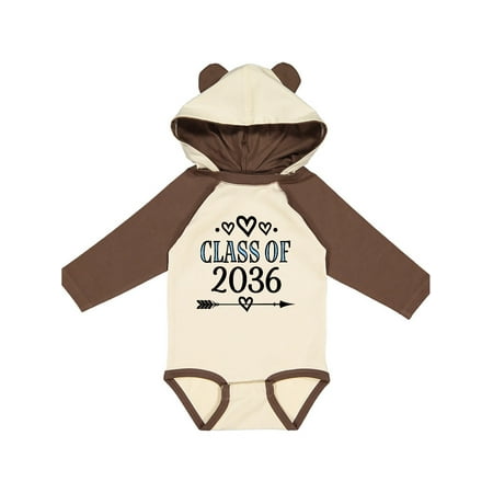 

Inktastic Class Of 2036 Childs Graduation Gift Baby Boy or Baby Girl Long Sleeve Bodysuit