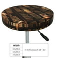 thumbnail image 4 of Naloa Bookshelves Round Bar Stool Cushion Cover 12-14 inch, Fits Kitchen, Office, Restaurant Chairs - 12 inch, 4 of 7