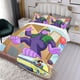 thumbnail image 3 of El Gran Show de Grape Ape Conjunto de sábanas temático, trío de piezas, cómodo y amigable con la piel, diseño único, regalo de decoración para el hogar para familiares, amigos y fans,135cm *200cm, 3 of 6
