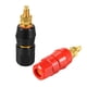 thumbnail image 3 of Terminal de poste de conexión Uxcell, con rosca M5, conector de altavoz de amplificador de potencia, conector de enchufe de banana de 2 pulgadas de longitud, 5 pares, 3 of 4