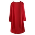 thumbnail image 6 of iiniim Womens Casual 3/4 Sleeve Open Front Lightweight Drape Cardigan with Irregular Hem, 6 of 7