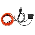 thumbnail image 4 of Sidaley Iluminación interior del coche Tira de LED Decoración Guirnalda Línea de tubo de cuerda de alambre Luz de neón flexible con unidad de Automoción decorativa y accesorios Naranja Sidaley VI000919-10B, 4 of 6