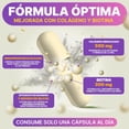 thumbnail image 2 of Biotina y Colágeno Hidrolizado 500 MG | Vitaminas para Mujer | Complejo de Belleza Cabello, Piel y Uñas | Suplemento Crecimiento del Cabello | Suplementos Péptidos de Vitamina B sin OGM | 60 Cápsulas, 2 of 8