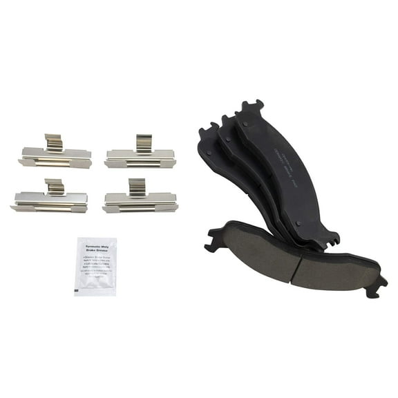 TRQ Brake Pad Ceramic Front Set for Ford F250 F350 E250 E350 E450 Dodge Van BFA73135 Fits select: 1995-2007 FORD ECONOLINE, 1998-1999 DODGE RAM WAGON