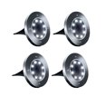 thumbnail image 1 of luces solares LED para exteriores, 4 luces de suelo para jardín, focos solares empotrables impermeables IP67 para caminos, patios, terrazas e iluminación subterránea., 1 of 4