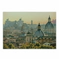 thumbnail image 1 of City Cutting Board, View of Rome from Castel Sant'Angelo Italy Historical Landmark Vatican, Decorative Tempered Glass Cutting and Serving Board, Small Size, Pale Salmon Ivory Green, by Ambesonne, 1 of 1