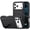 Black +Black, variant on For Apple iPhone 18 Pro Max PEAK 3in1 Toughest Hybrid with Stand Cover Case - Black/Blue