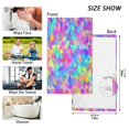 thumbnail image 6 of Yayeee 2 Pack Hand Towels for Bathroom 100% Cotton 16" x 28" Soft Absorbent Kitchen Towel, Vibrant Geometric Pattern, 6 of 7