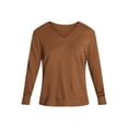 thumbnail image 3 of Time and Tru Women's V Neck Sweater, Lightweight, Sizes XS-XXXL, 3 of 6