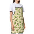 thumbnail image 3 of Fuzoiu Kiwi Ice Cream Print Waterproof Apron, Kitchen Apron for Women Men Chef, Apron for Christmas Dinner Party Cooking Baking Crafting House Cleaning Kitchen, 3 of 7