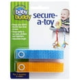 thumbnail image 1 of Baby Buddy 2 Piece Secure-A-Toy Safety Strap, Blue/Gold, 1 of 5