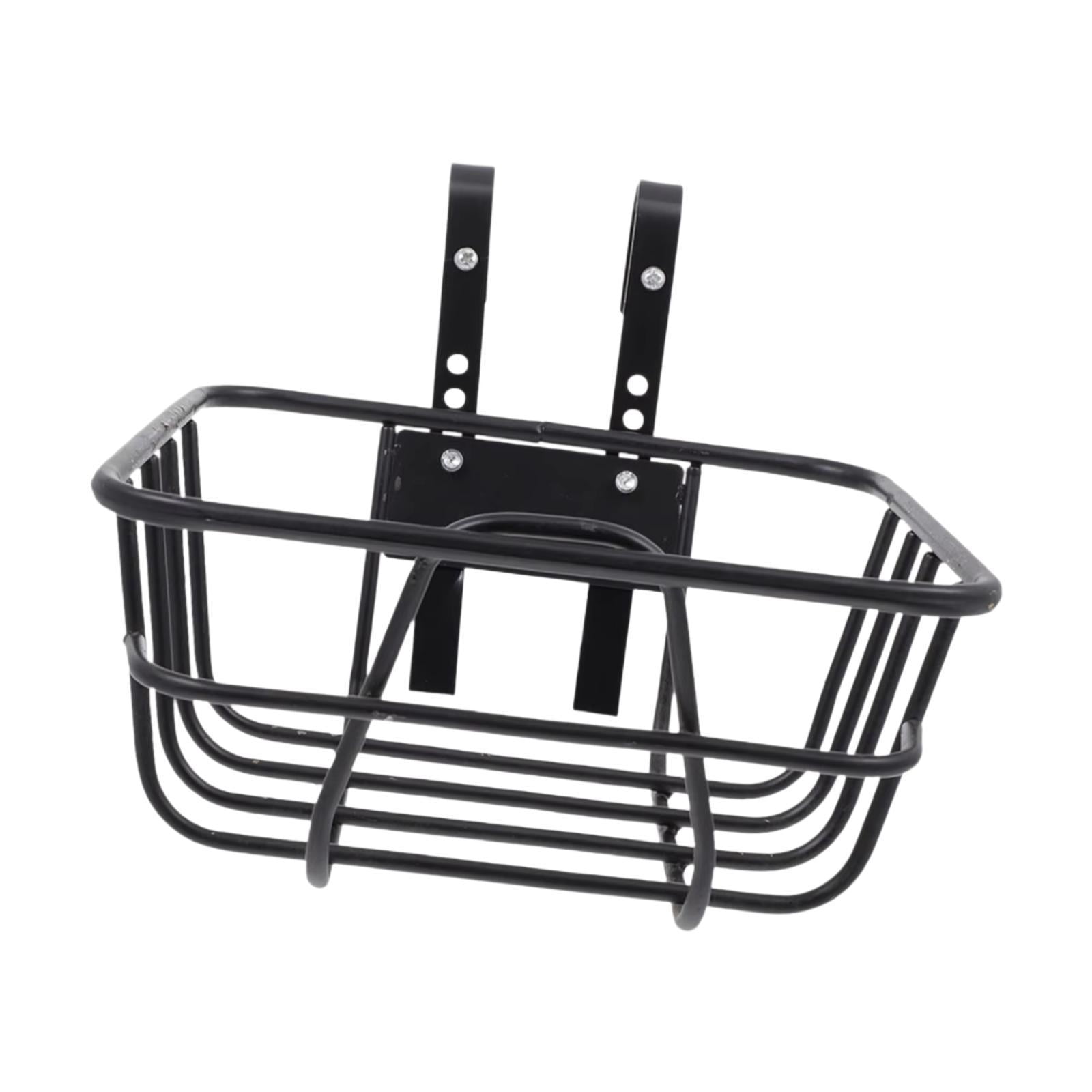 Baoblaze Bike Basket Front Basket Carrying Iron Bike Frame Basket Bike Cargo Rack 23cmx23cmx12cm