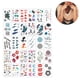 thumbnail image 2 of Juego de 30 hojas de tatuajes temporales a prueba de agua, tatuajes de brazo falso, arte corporal, tatuajes pequeños, pegatinas, tatuajes para hombres, mujeres, brazos, hombros, pecho Ormromra 2035481-3, 2 of 9