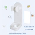 thumbnail image 2 of 2 soportes para cepillos de dientes eléctricos, soporte adhesivo para cepillos de dientes montado en la pared para baño, soporte para cepillos de dientes para estante de almacenamiento, mantiene el cepillo de dientes seco BRI Rojo Verde, 2 of 5