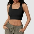 thumbnail image 2 of OSOLU Women Yoga Sports Bra With High Support And Feel Workout Sports High Support Comfortable Bralettes Black M, 2 of 7