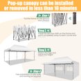 thumbnail image 6 of SANOPY 10X20 ft Canopy with Awning, Heavy Duty EZ Pop up Folding Canopy Tent with 2 Types of Side Walls, Rainproof&Sunproof Awning Gazebo Shelter for Shopping Mall, Market, Vendor, 6 of 10