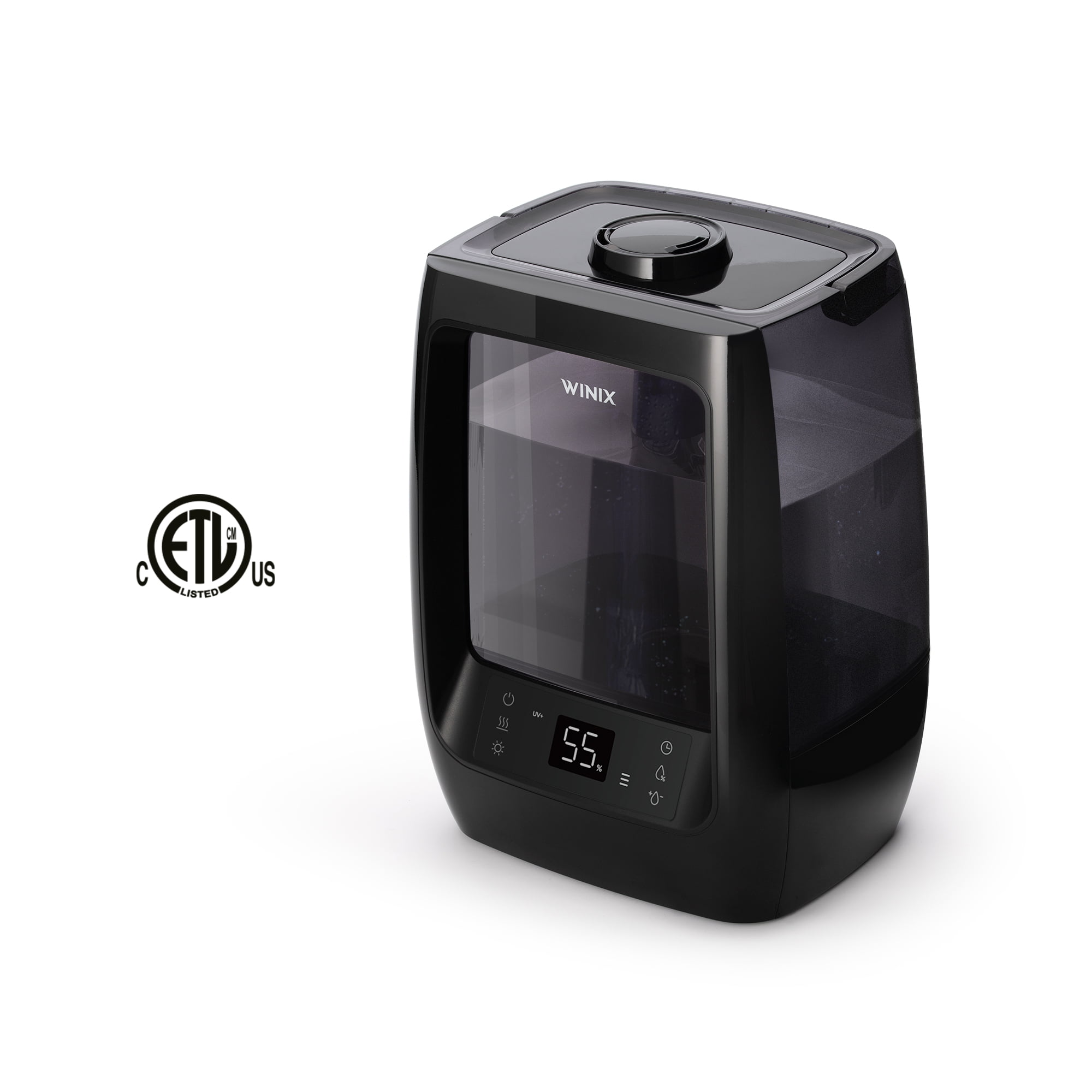 Winix L200 Large Room 2-Gallon Ultrasonic Humidifier - Warm & Cool Mist, 120-Hour Runtime, Adjustable Humidistat, Dual 360° Mist + Demineralization Capsules and Aromatherapy Pads Included