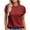 Watermelon Red, variant on Qiopertar Women's Casual Sweater Top Round Neck Short Sleeve Fashion Knit Pullover Relaxed Comfy Tops, Gray S