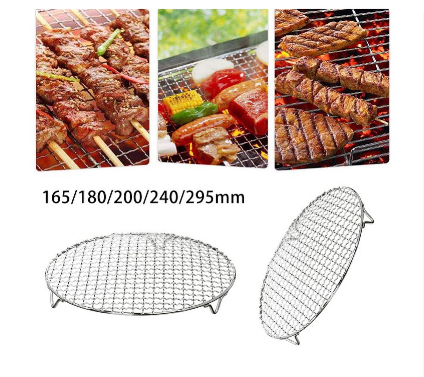 100% Stainless Steel Roasting & Cooling Rack, Sheet Oven-Safe Baking Tray  with Multiple Welds, Thick Wire Grid, Oven & Grill Safe,30x23x1.5cm 
