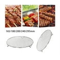 thumbnail image 3 of Cooling Rack, Round Stainless Steel Thick Wire Rack for Roasting Grilling Drying, 12" x 12", Baking Large Oven Tray Rack for Cake/Meat/Pizza, Heavy Duty & Dishwasher Safe,Round Cooling Racks, 3 of 7
