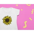 thumbnail image 4 of Sunflower Shirt for Women Girls Summer Cute V-Neck Fitted Women T-Shirt XX-Large Gray, 4 of 5