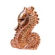 thumbnail image 4 of Escultura de caballito de mar, pisapapeles de cerámica, figurita decorativa, regalo de cumpleaños Oro rosa, 4 of 9