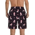 thumbnail image 3 of Naloa Poodle Dog Men's Beach Shorts, Surfing shorts, Swim trunks, Quick Dry Swim Trunks for Surfing Beach Fun - Large, 3 of 9