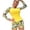 Yellow, variant on Utoimkio Women's Two Piece Rash Guard Long Sleeve Swimsuits Floral Print Bathing Suits for Women with Boyshorts Sun Protection Summer Swim Shirts Beach Swimwear
