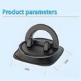 thumbnail image 1 of Universal Dashboard Car Phone Holder with 360° Rotation, Anti-Slip Silicone Base & ABS Construction - Easy One-Hand Installation for Secure GPS Navigation & Phone Mounting on Console, Black (ZM-17), 1 of 6