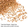 thumbnail image 2 of Triturado Vidrio Chips 100g/3.5oz 2mm-4mm Irregular Metálico Brillante Vidrio para Artesanía Bricolaje Jarrón Relleno Epoxi Resina Decoración, Caqui, 2 of 5