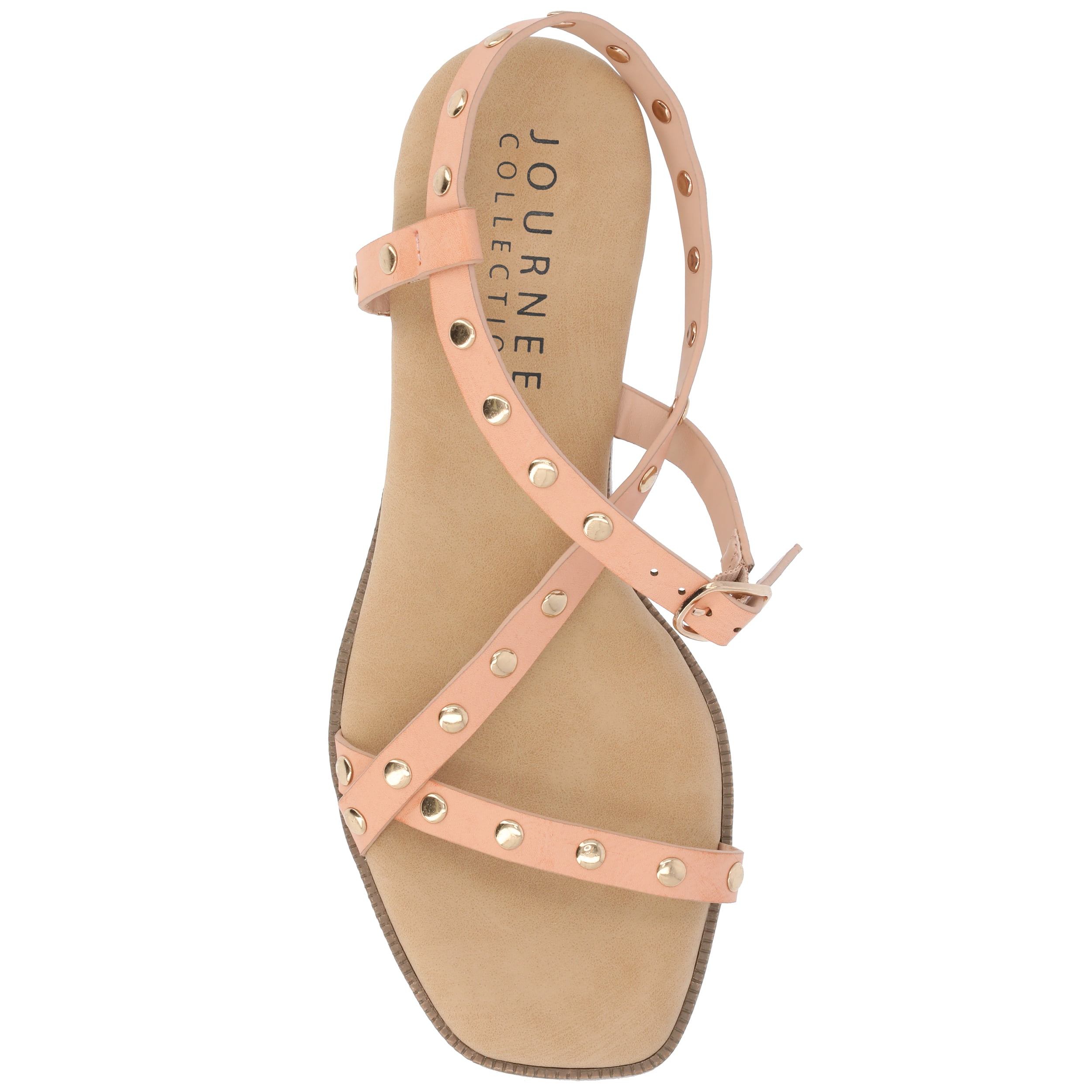 Journee Womens Lindsay Buckle Platform Sandals