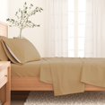 thumbnail image 3 of Great Bay Home Solid Flannel Sheet Set - 100% Turkish Cotton - Double Brushed (Queen, Camel), 3 of 6