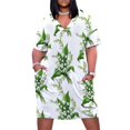 thumbnail image 1 of Bouquet of lily of the valley Loose Pocket Dress summer women's dress 2025 dress women summer 2025, 1 of 7