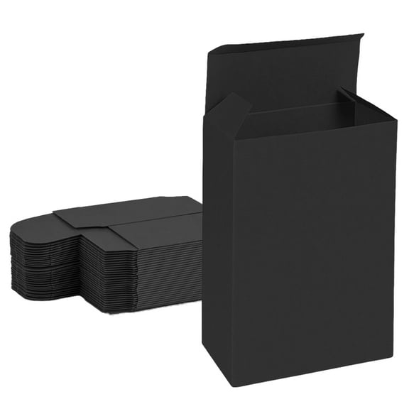UCANPACK Black Cardboard Packaging Boxes 3½ x 2½ x 5½ - 500 Pack cardboard boxes with lids Black, 3½x2½x5½ Shipping Boxes - Custom Made in USA
