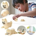 thumbnail image 4 of SIYTUAU Colorful Simulation Pomeranian Dog Model Ornament Figurine Lying Pose For Kids Educational Play Pvc Plastic Small Animal Toy B, 4 of 5