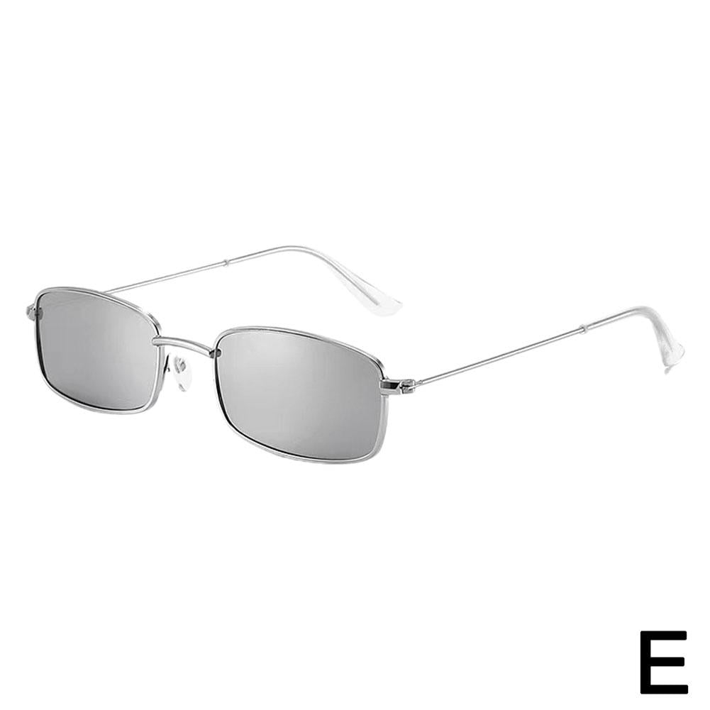 ZXCVWWE Vintage Small Rectangle Sunglasses Women Men Retro Summer