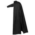 thumbnail image 5 of Yvsxxv 1Pc Black Steampunk Half Shoulder Cloak Asymmetrical Shrug Cape for Women Men Formal Events, 5 of 7