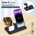 thumbnail image 2 of FDGAO Charging Station for Multiple Devices, 3 in 1 Wireless Charger Stand for Apple Watch Series 8/7/6/5/4/3/2/SE Fast Phone Charging Dock for Airpods & iPhone 14 13 12 11 Pro Max XS XR 8 7 6s, 2 of 8