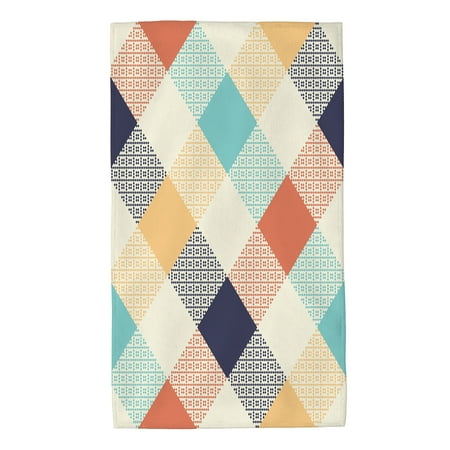 

Hand Towel Buffalo Plaid Multicolored for Bathroom Kitchen Absorbent Soft Home Face Bath Towels 27.5 X 16 Inches