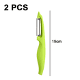 thumbnail image 2 of Swivel Vegetable Peeler, Sharp Stainless Steel Blades, Soft Comfortable Handle, Dishwasher Safe, 2 of 5
