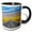 Black/White, variant on 3drose, Freeway Through Atacama Desert, San Pedro De Atacama,chile., 11oz Mug