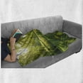 thumbnail image 6 of Green Soft Flannel Fleece Blanket, Summer Park in Hamburg Germany Trees Sunlight Forest Nature Theme Scenic Outdoors Picture, Cozy Plush for Indoor and Outdoor Use, 50" x 60", Green, by Ambesonne, 6 of 6