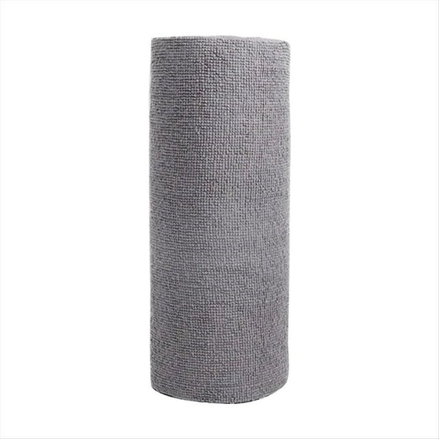 Toallita de Limpieza Reutilizable, PañO de Cocina para el Hogar, Rollos de Toallas de Microfibra, Trapos para Platos, Reemplazo de Toallas de Papel para Lavar, Gris