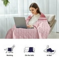 thumbnail image 4 of Fleece Blankets, Blankets Full Size, Ice Silk Cool Quilt 59x79in, Solid Thin Blanket, Washable Bedroom, Daily Summer Freshness, Fleece Throw Blanket, Twin Blanket for Bed, 4 of 9