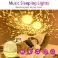 thumbnail image 5 of Proyector de luz de estrellas con música, luz nocturna para niños con control remoto, regalos personalizados para bebés y niños, 5 of 5