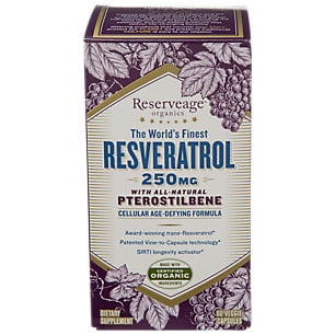 Best Resveratrol 250 mg with Ptero - 60 Capsules by Reserveage Nutrition deal Best Resveratrol 250 mg with Ptero - 60 Capsules by Reserveage Nutrition deal