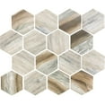 thumbnail image 2 of Apollo Tile 10 pack 10.2-in x 11.7-in Gray White Matte Finished Recycled Glass Hexagon Mosaic Tile (8.29 Sq ft/case), 2 of 4