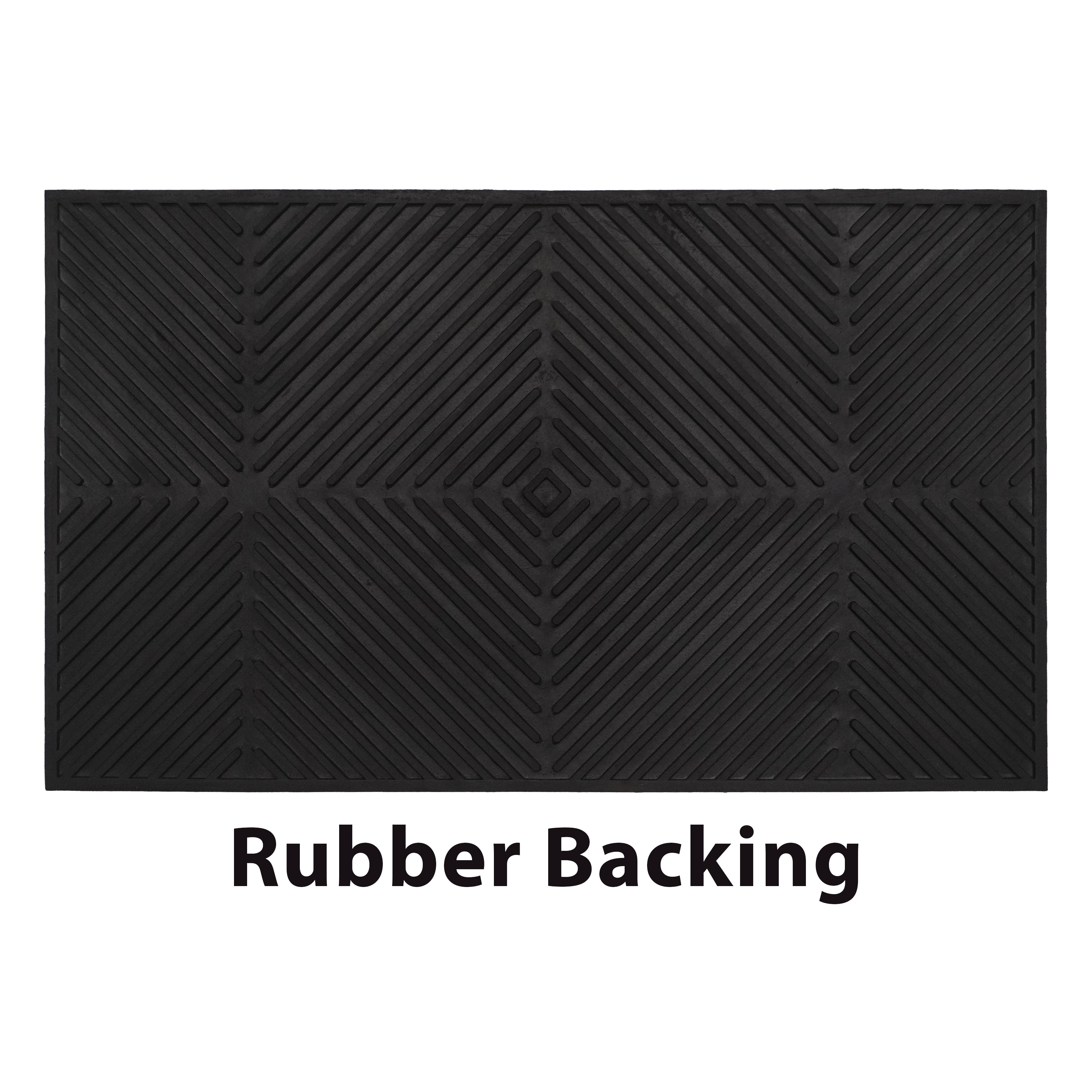 Calloway Mills Chevron Wood Wall Doormat 18 ''x 30''