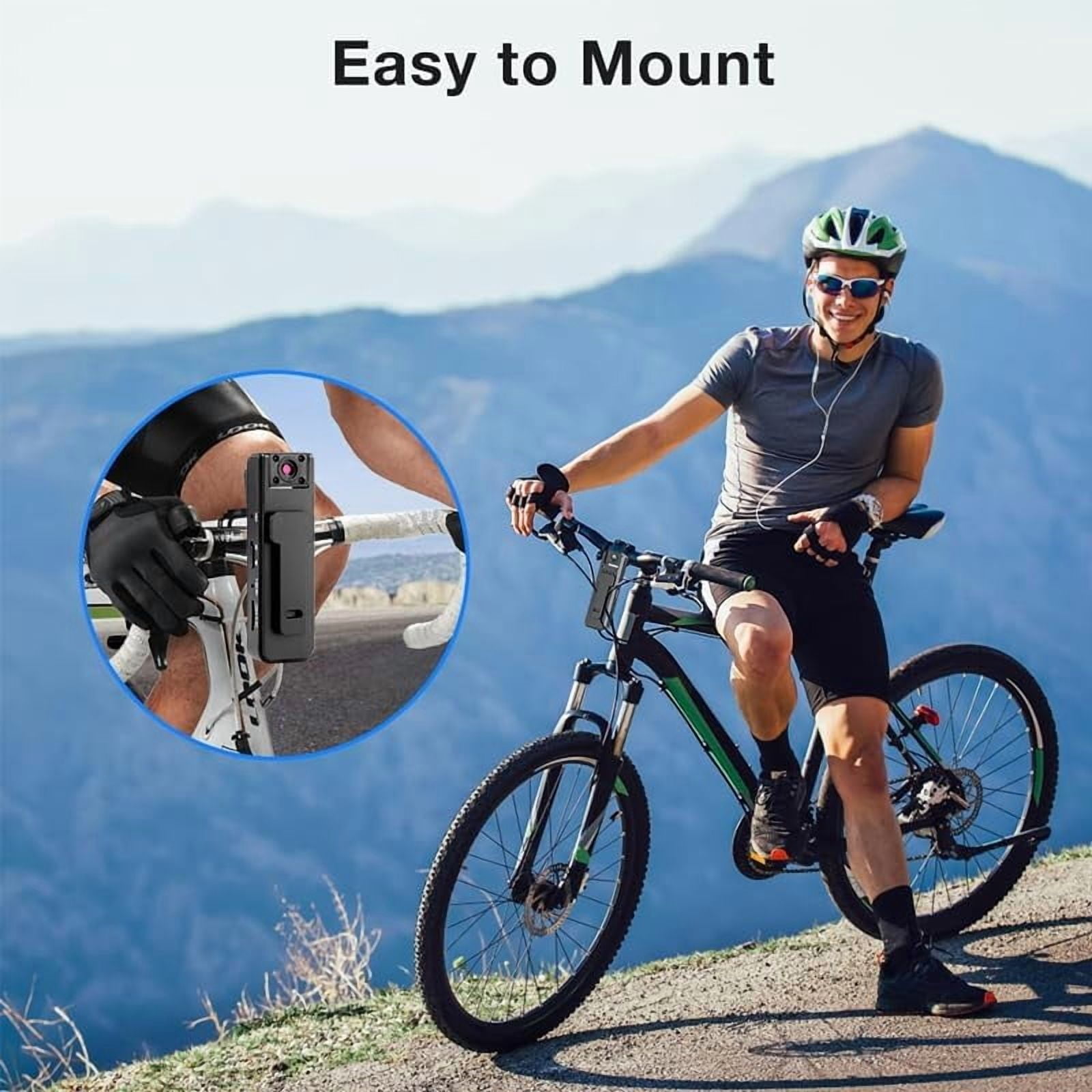Ultra HD 2-in-1 Sports Video Recorder, 1080P Action Camera with Night Vision & 5H Battery, Clip-On Wearable Body Camera for Sports, Wide Angle Lens with Anti-Shake