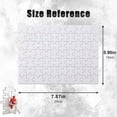 thumbnail image 2 of 70 Piece Blank Puzzle Blank Puzzle White Rectangle Decorative Puzzle for Decoration, 2 of 4